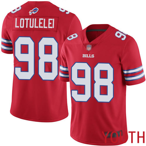 Youth Buffalo Bills 98 Star Lotulelei Limited Red Rush Vapor Untouchable NFL Jersey